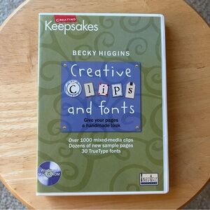 Creating Keepsakes Becky Higgins Creative Clips and Fonts CD-Rom Scrapbo…